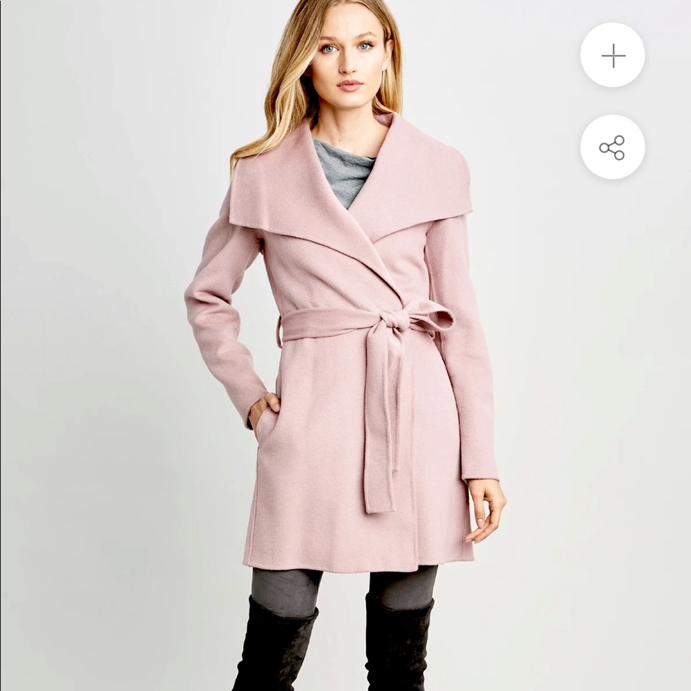 TAHARI - ELLA DOUBLE FACE WOOL COAT